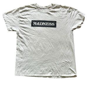 Almost Skateboard “Madness” White Large Short Sleeve Crew Neck T Shirt